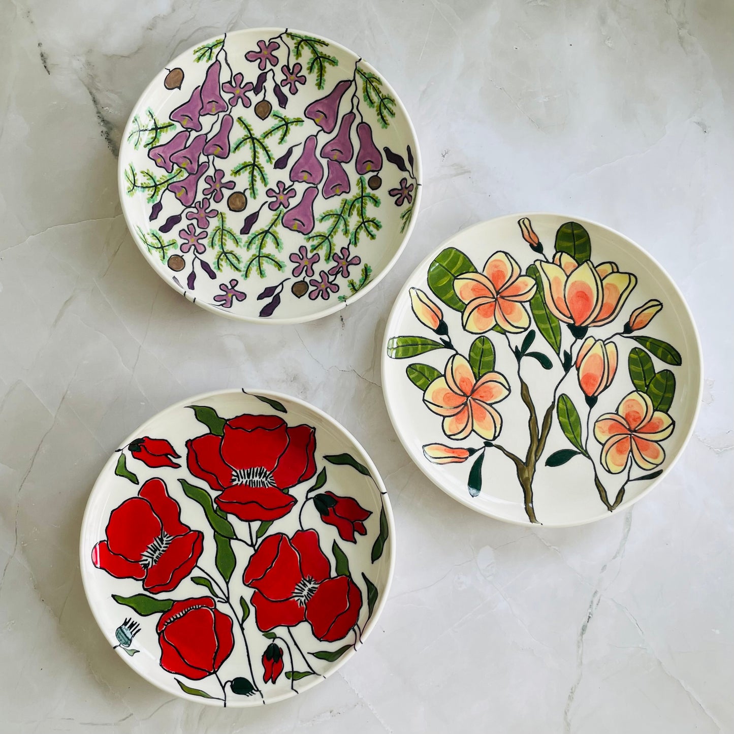 #27: Lunch plate  - Jacaranda design