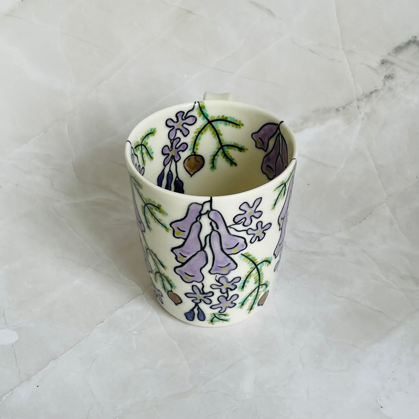 #12: Cup  - Jacaranda design