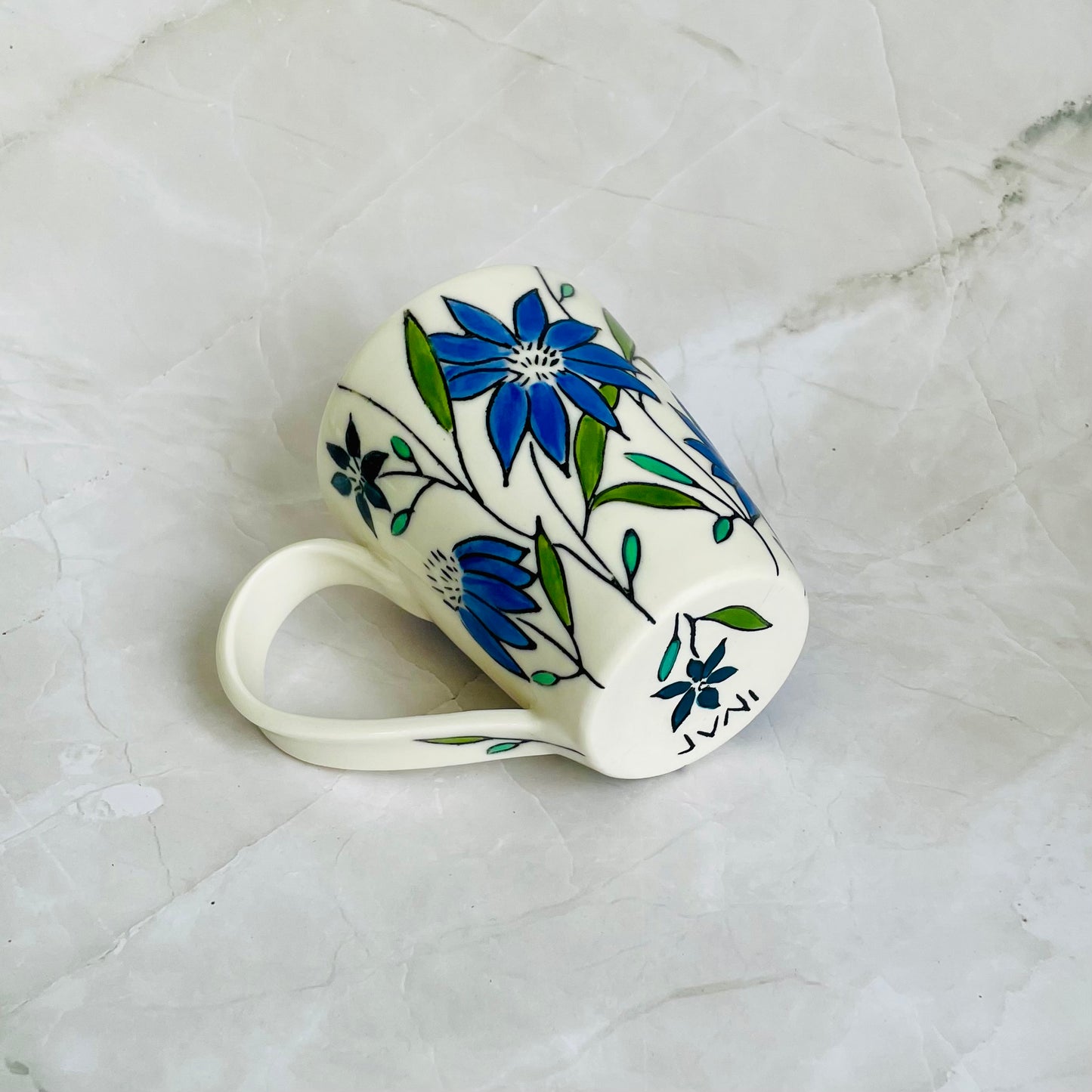 #14: Cup  - Blue coneflower design