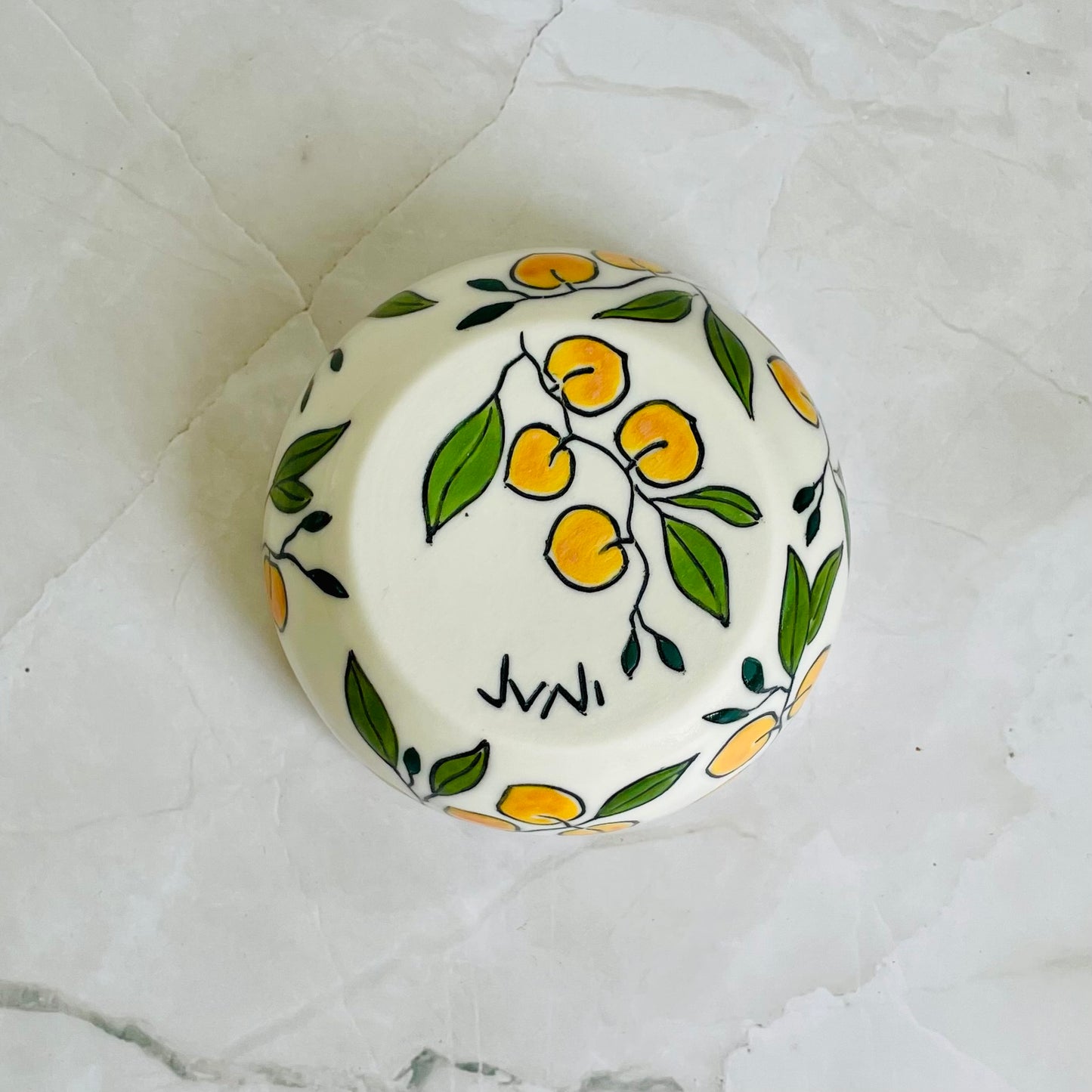 #44: Dipping bowl  - Peach design