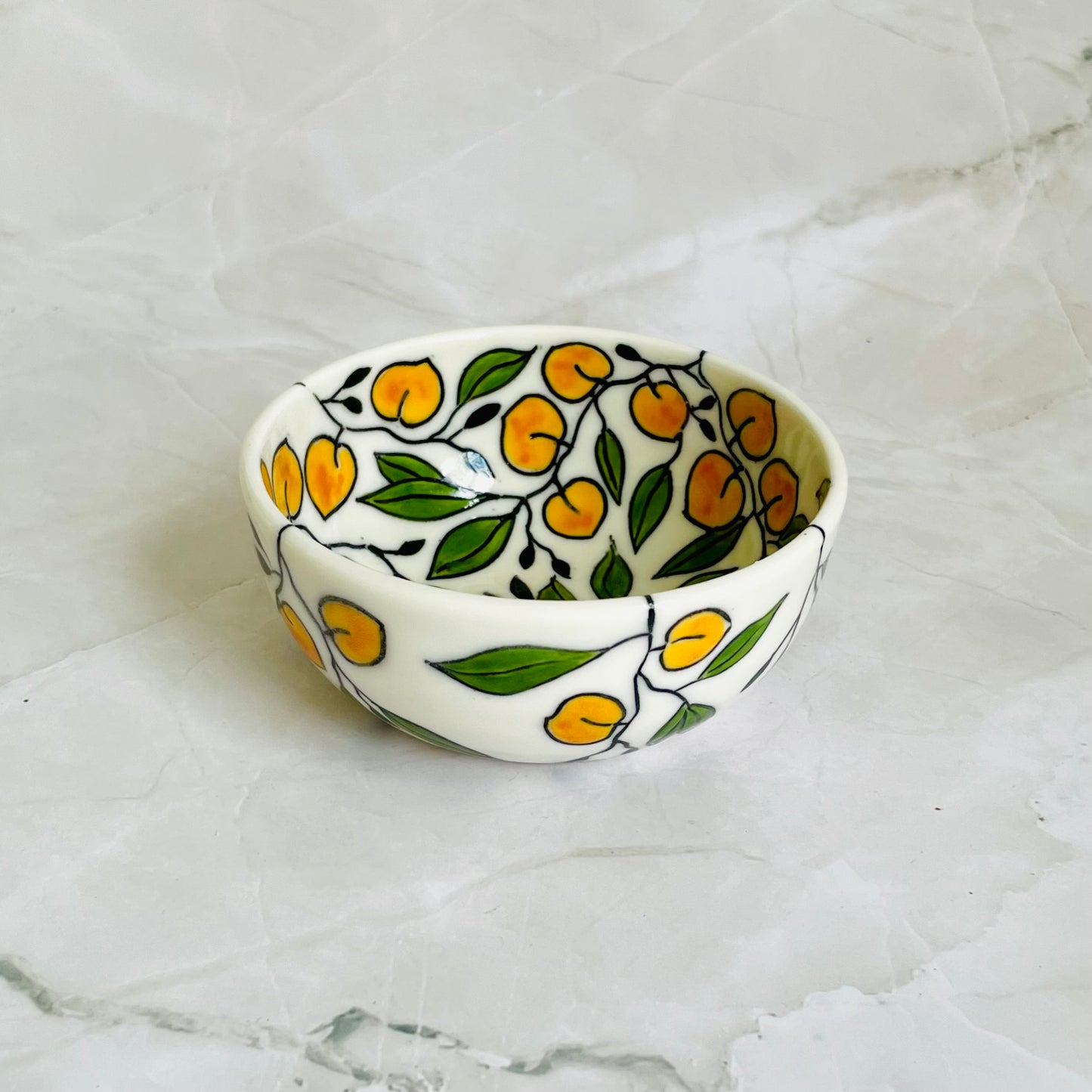 #44: Dipping bowl  - Peach design