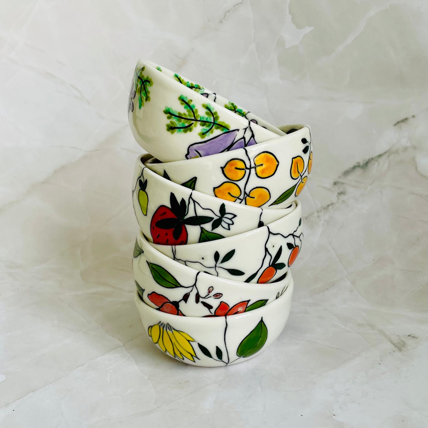 #40: Dipping bowl  - Jacaranda design