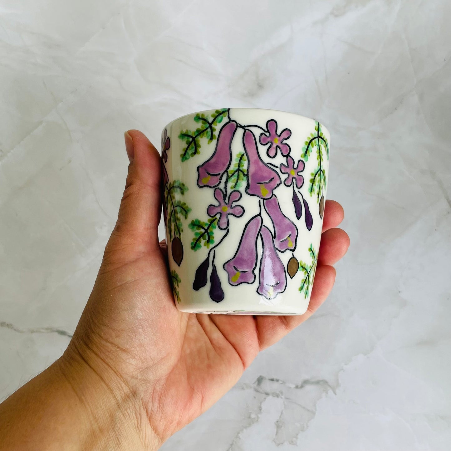 #23: Tumbler  - Jacaranda design