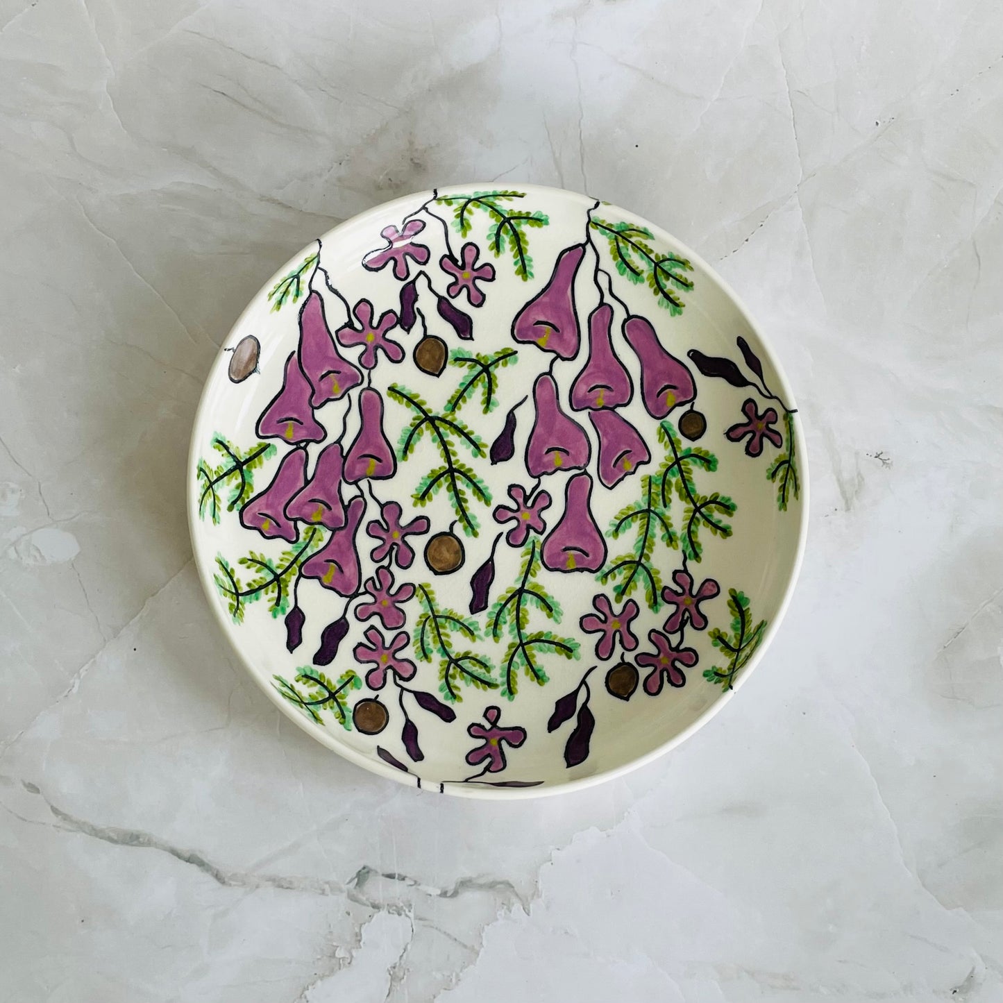 #27: Lunch plate  - Jacaranda design
