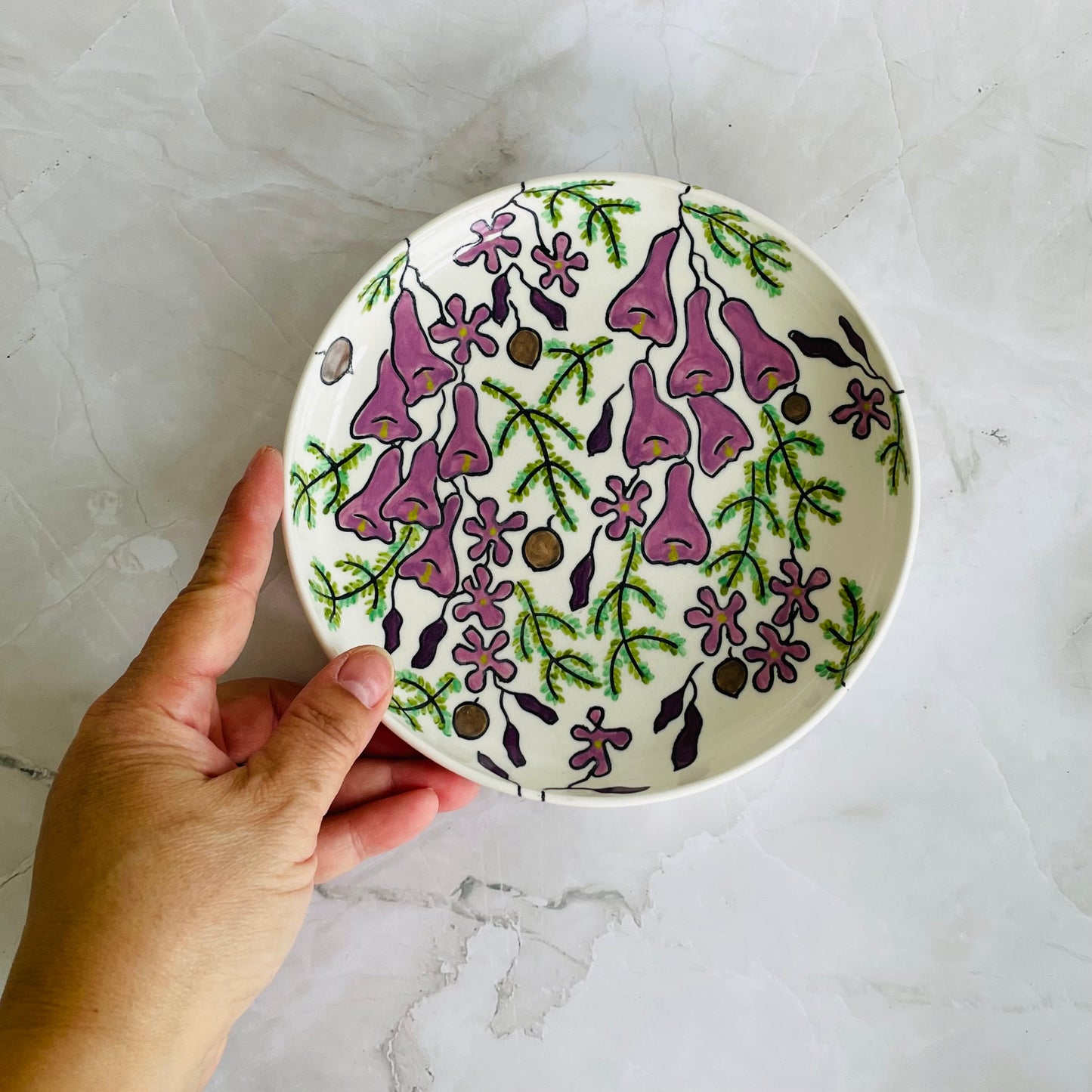 #27: Lunch plate  - Jacaranda design