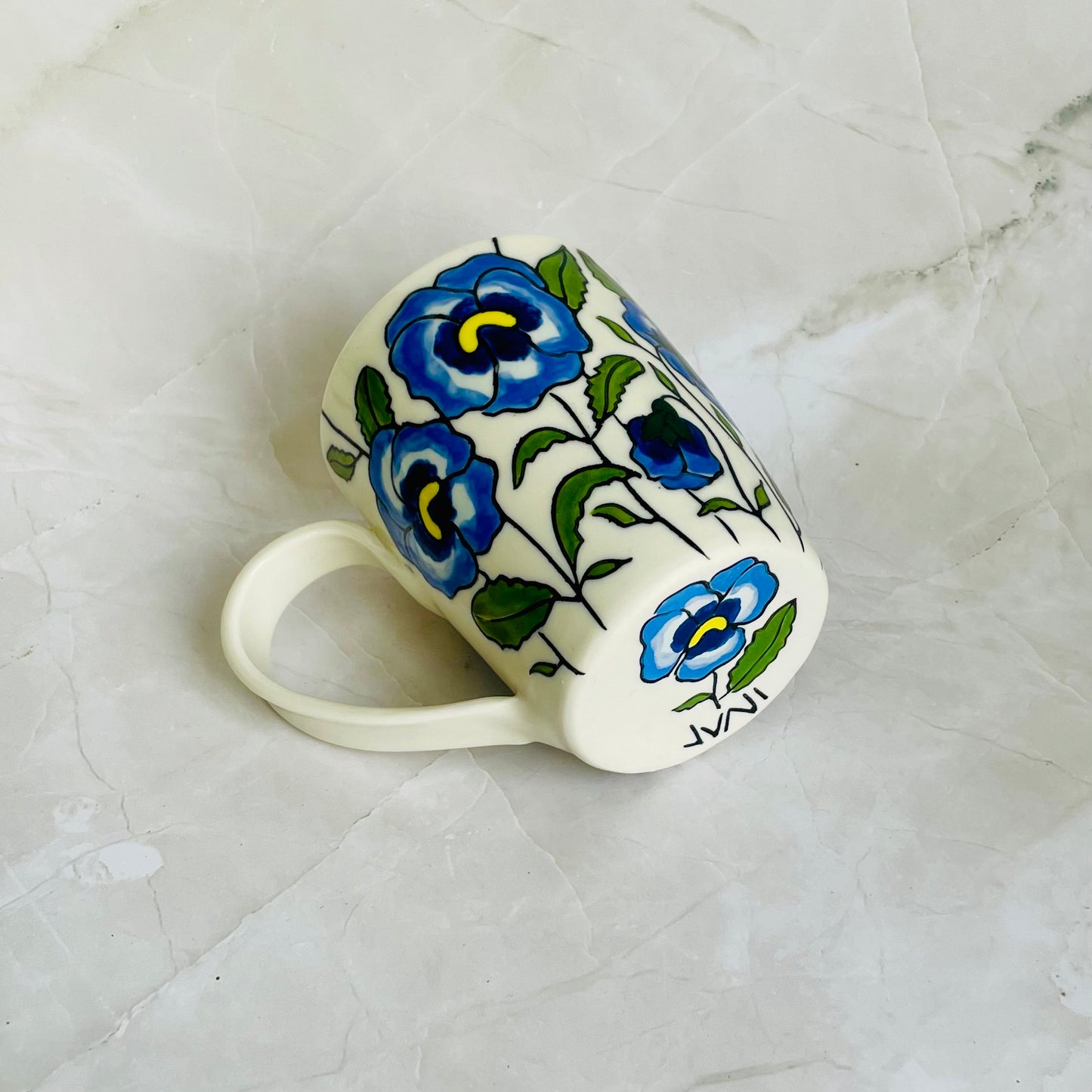 #10: Cup  - Pansy design