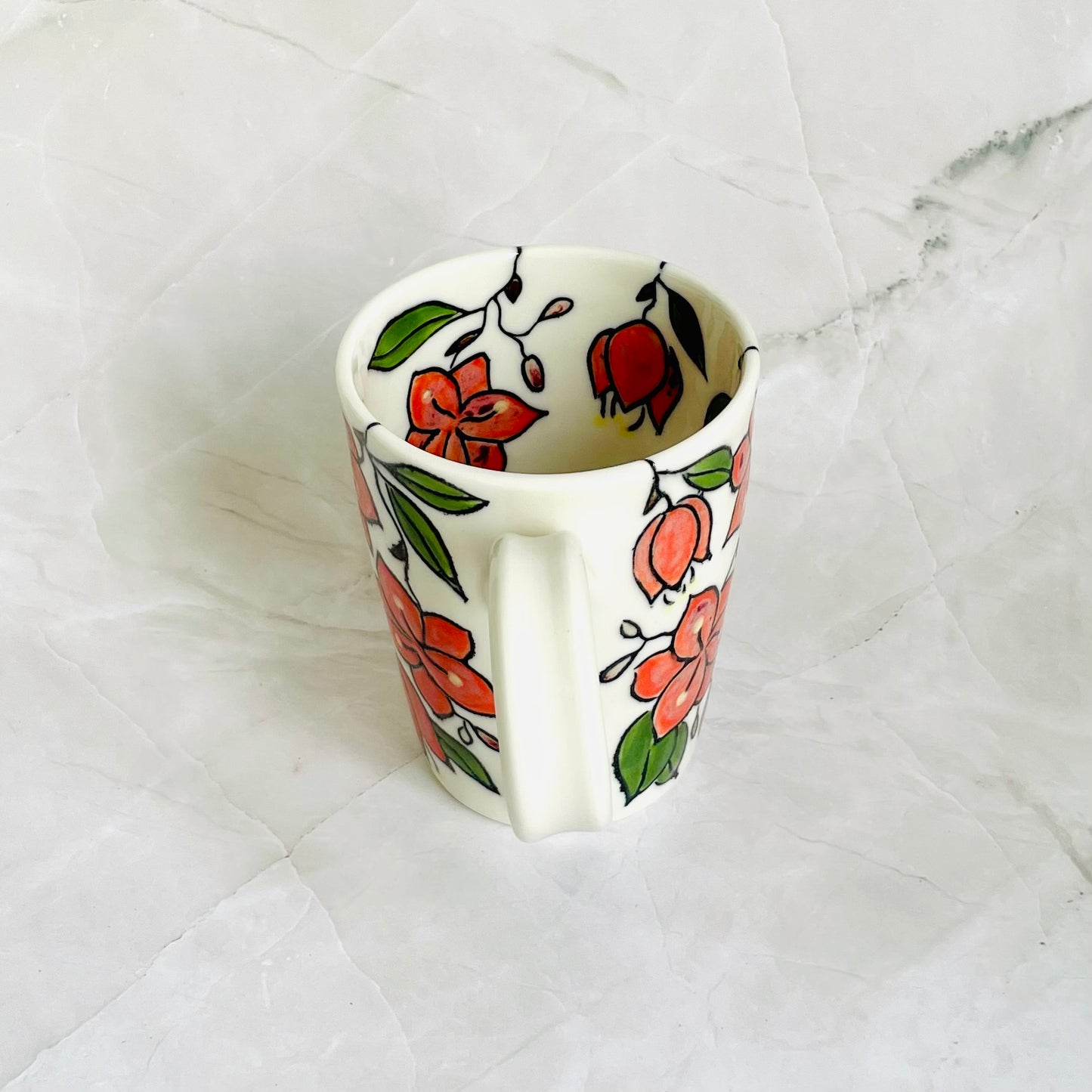 #11: Cup  - Bougainvillea design