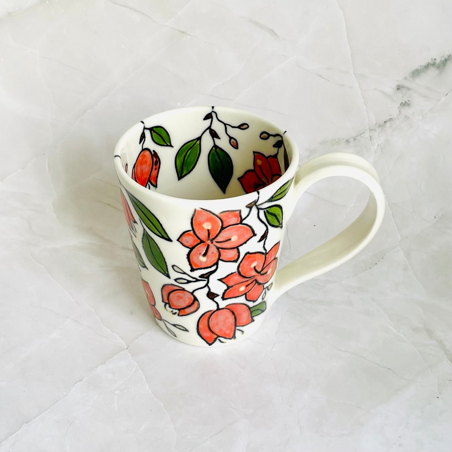 #11: Cup  - Bougainvillea design