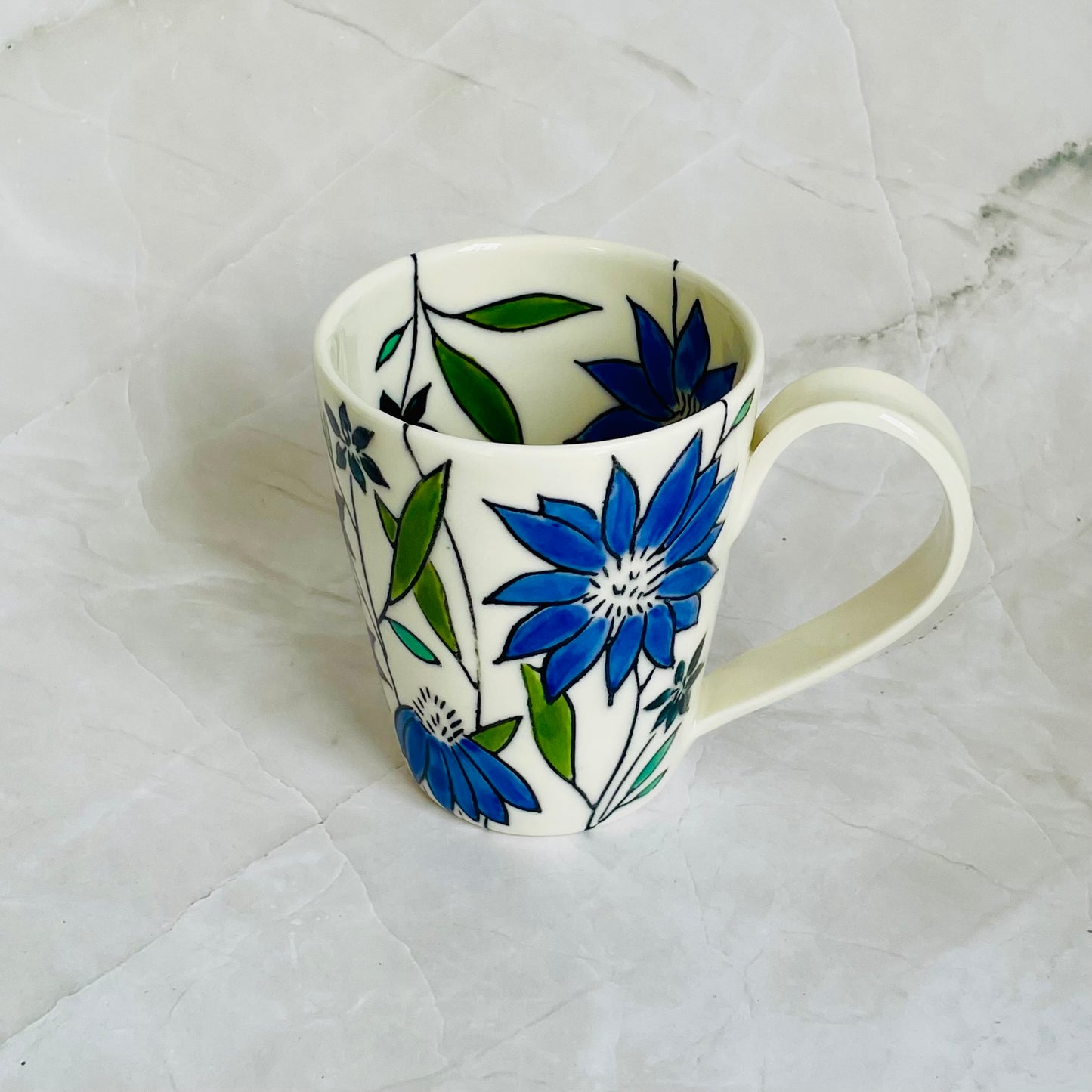#14: Cup  - Blue coneflower design