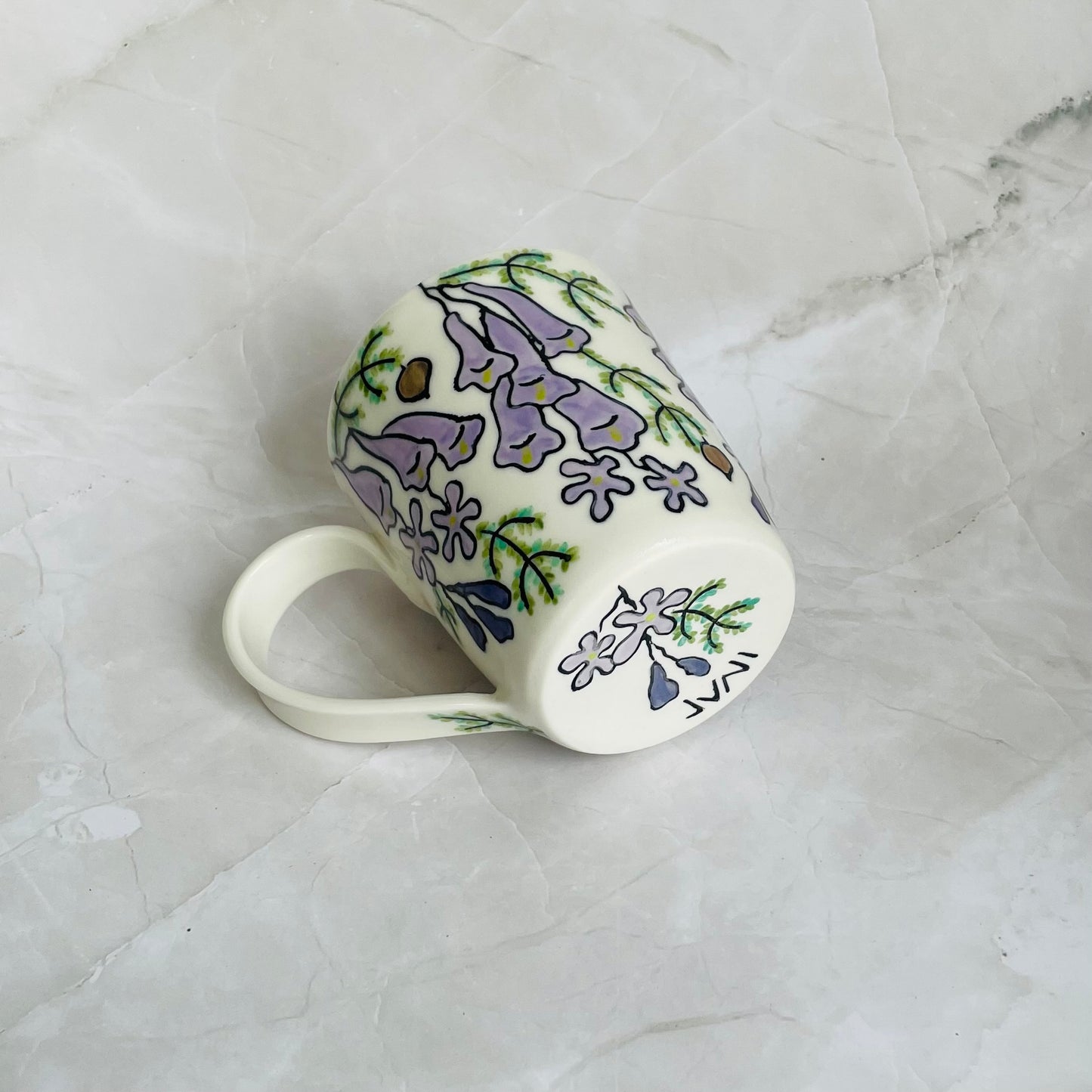 #12: Cup  - Jacaranda design