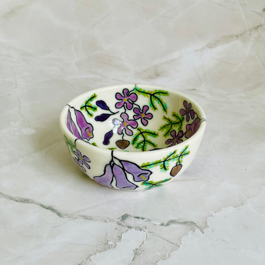 #40: Dipping bowl  - Jacaranda design
