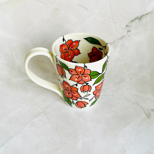 #11: Cup  - Bougainvillea design
