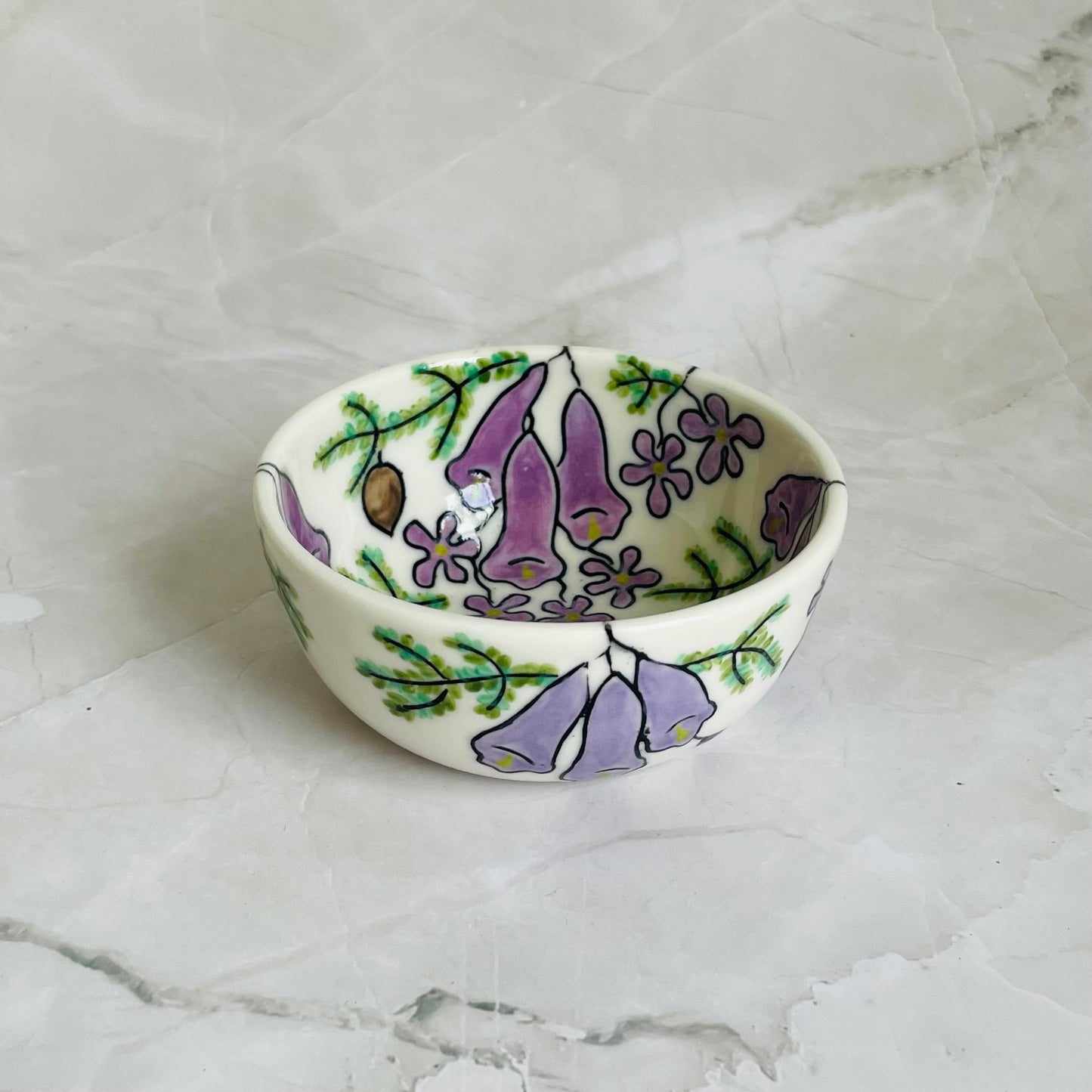 #40: Dipping bowl  - Jacaranda design