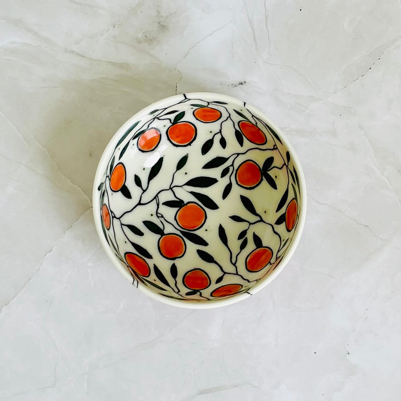 #42: Dipping bowl  - Orange design