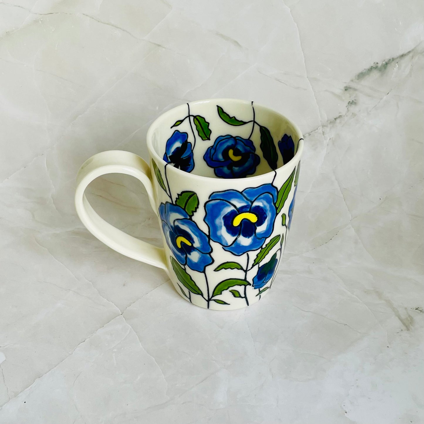 #10: Cup  - Pansy design