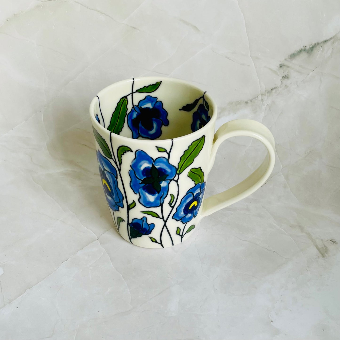 #10: Cup  - Pansy design