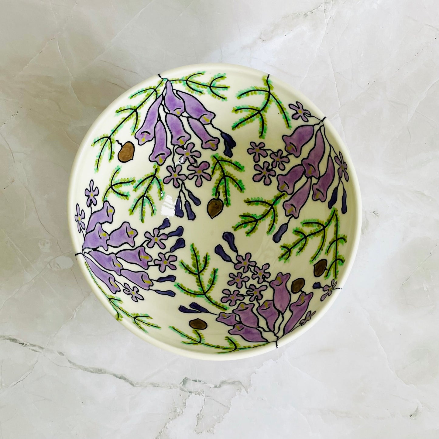 #36: Noodle bowl  - Jacaranda design