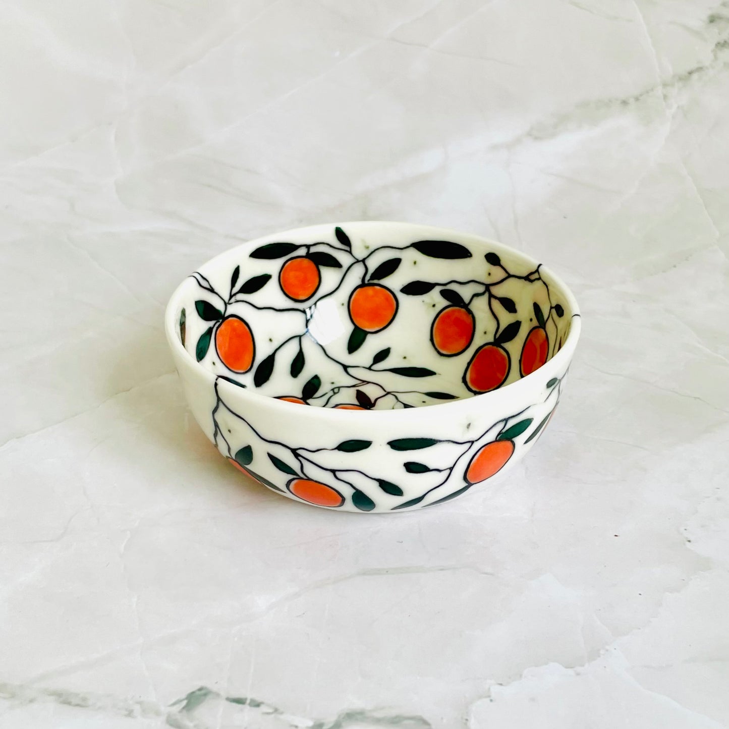#42: Dipping bowl  - Orange design
