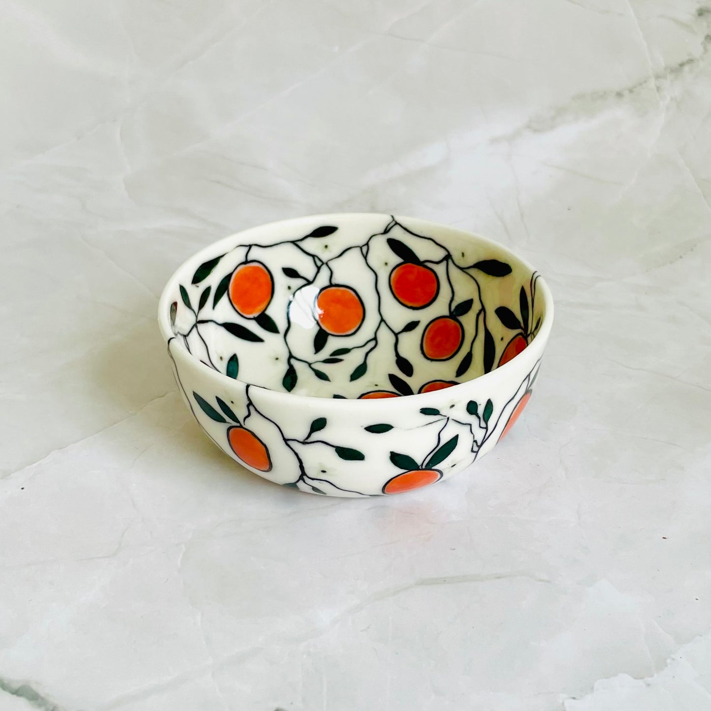 #42: Dipping bowl  - Orange design