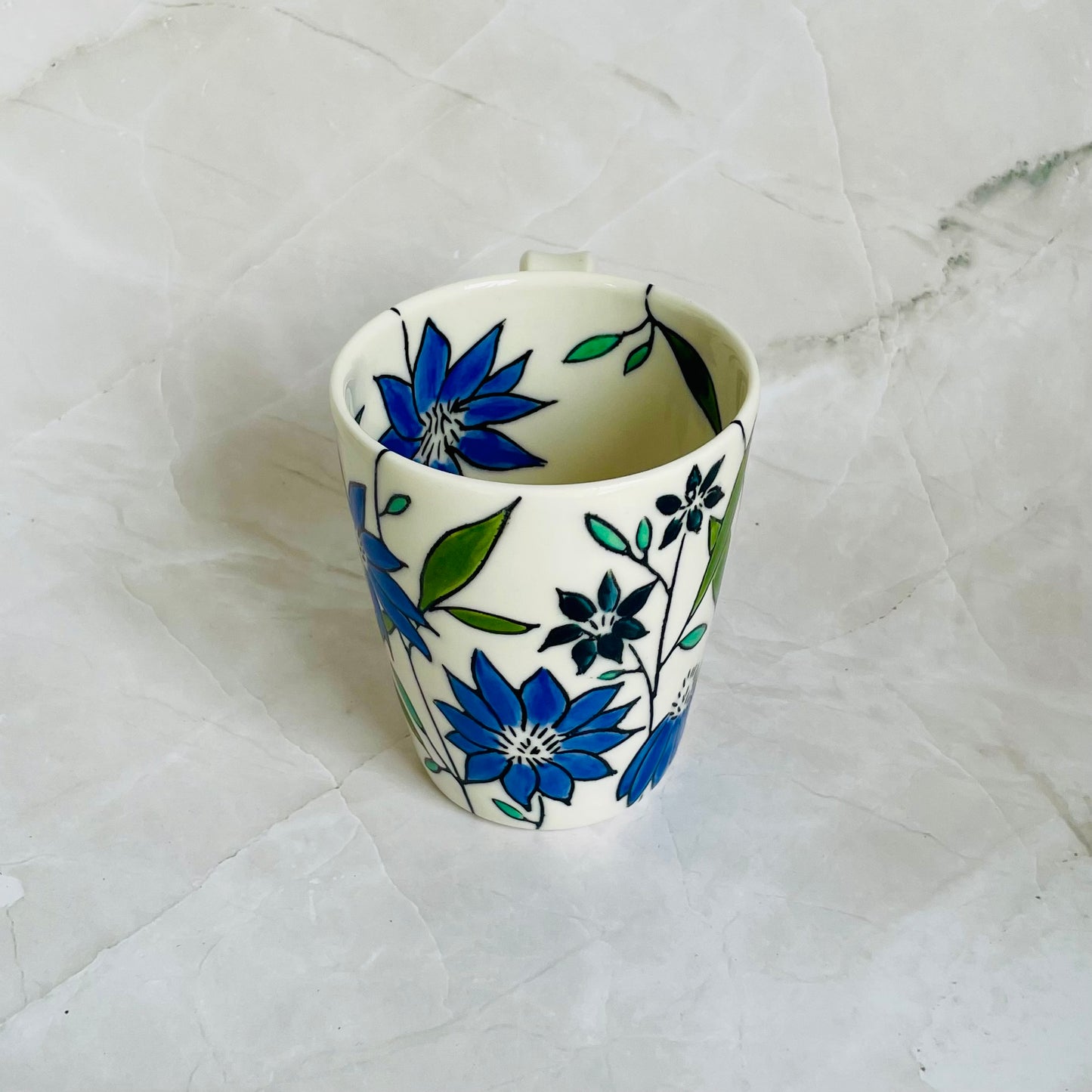 #14: Cup  - Blue coneflower design