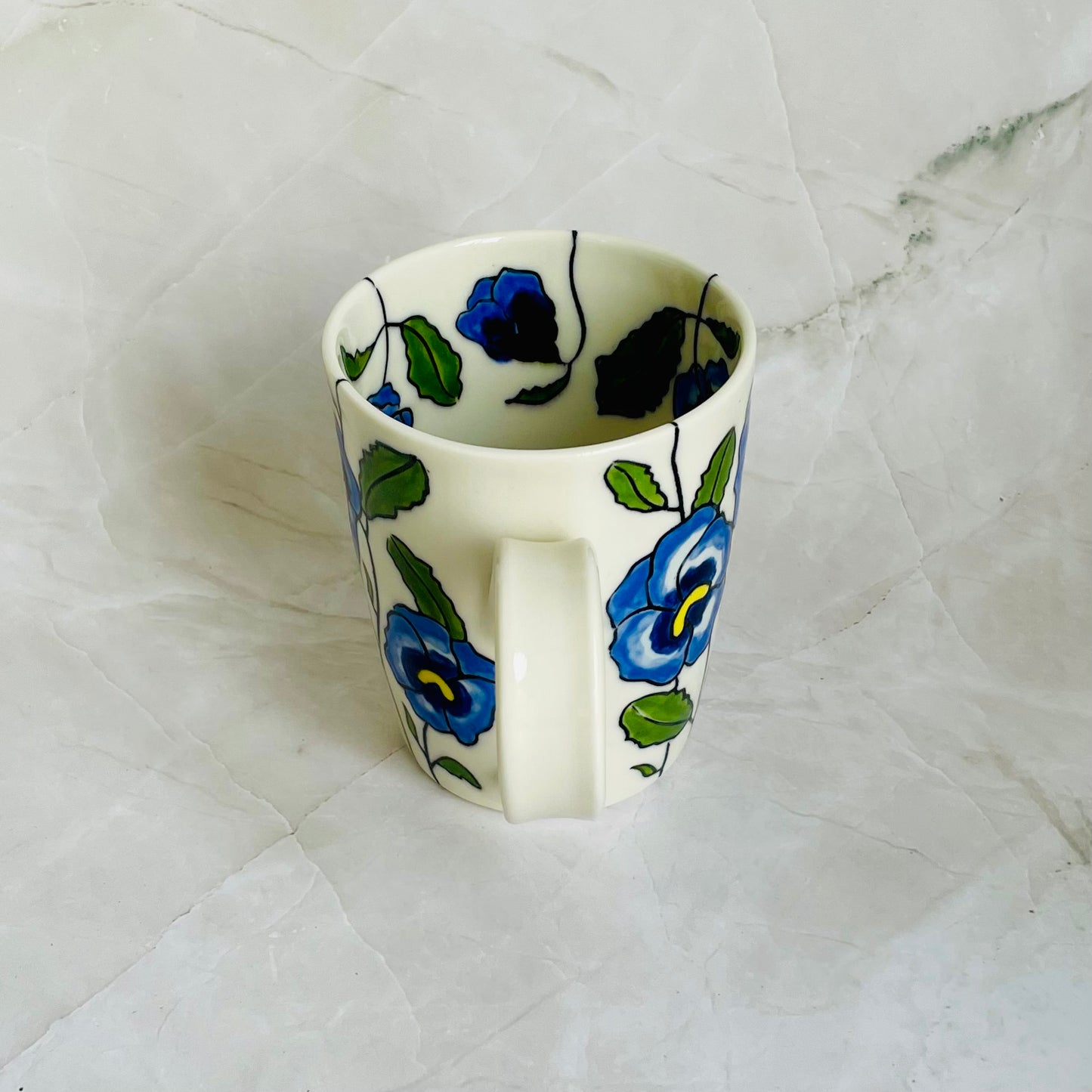 #10: Cup  - Pansy design