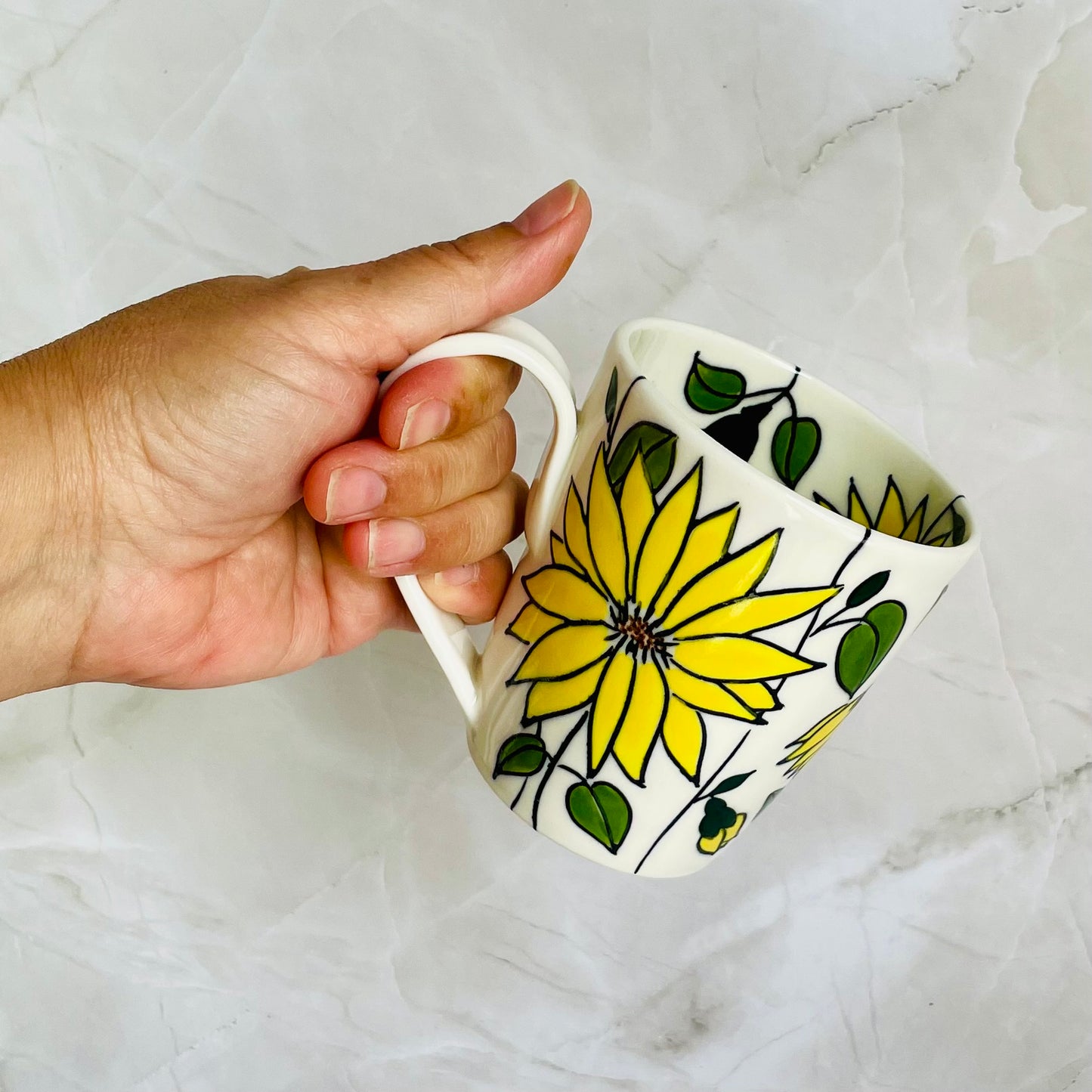 #17: Cup  - Sunflower design