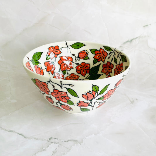 #35: Noodle bowl  - Bougainvillea design