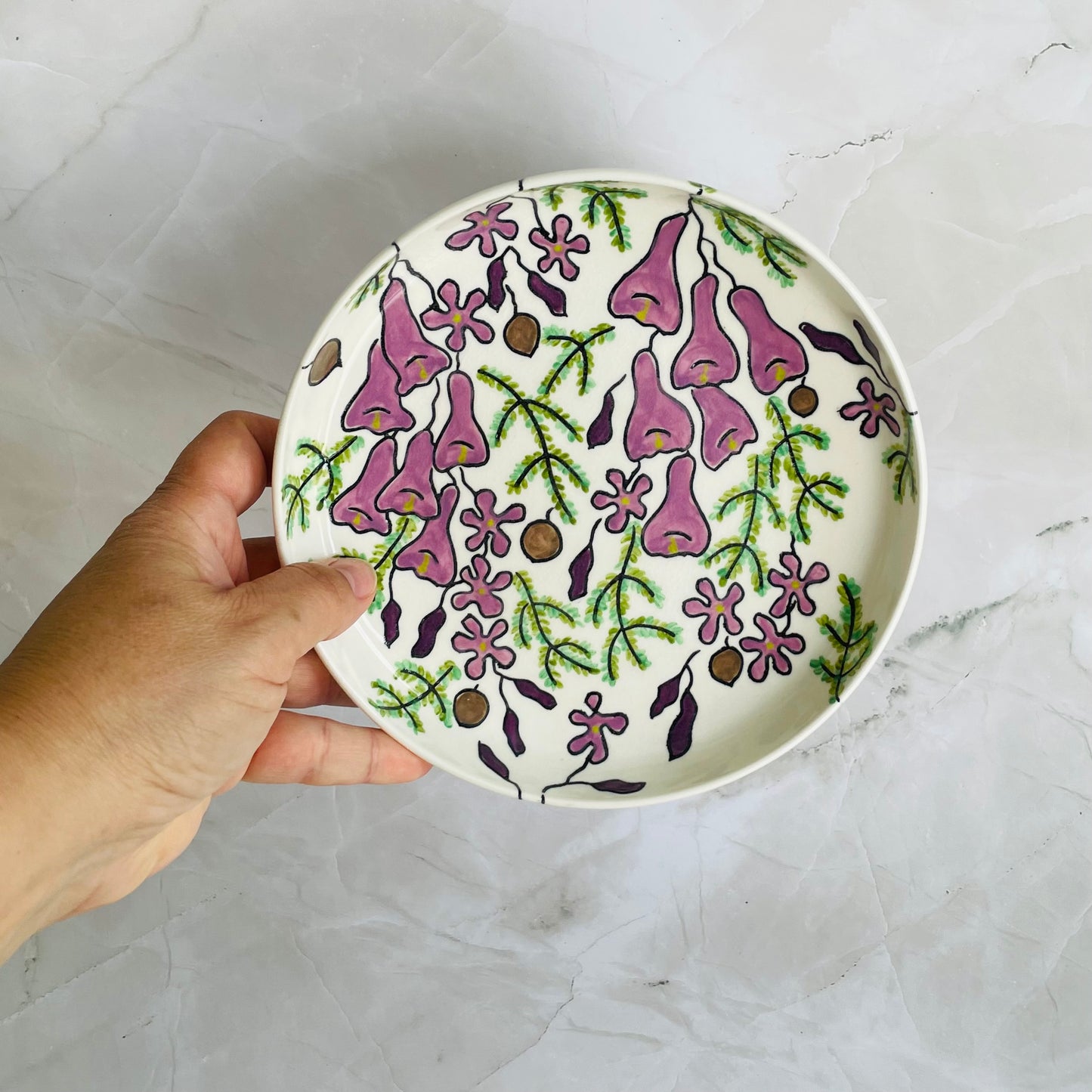 #27: Lunch plate  - Jacaranda design