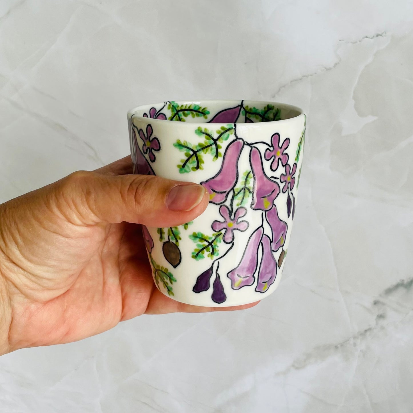 #23: Tumbler  - Jacaranda design