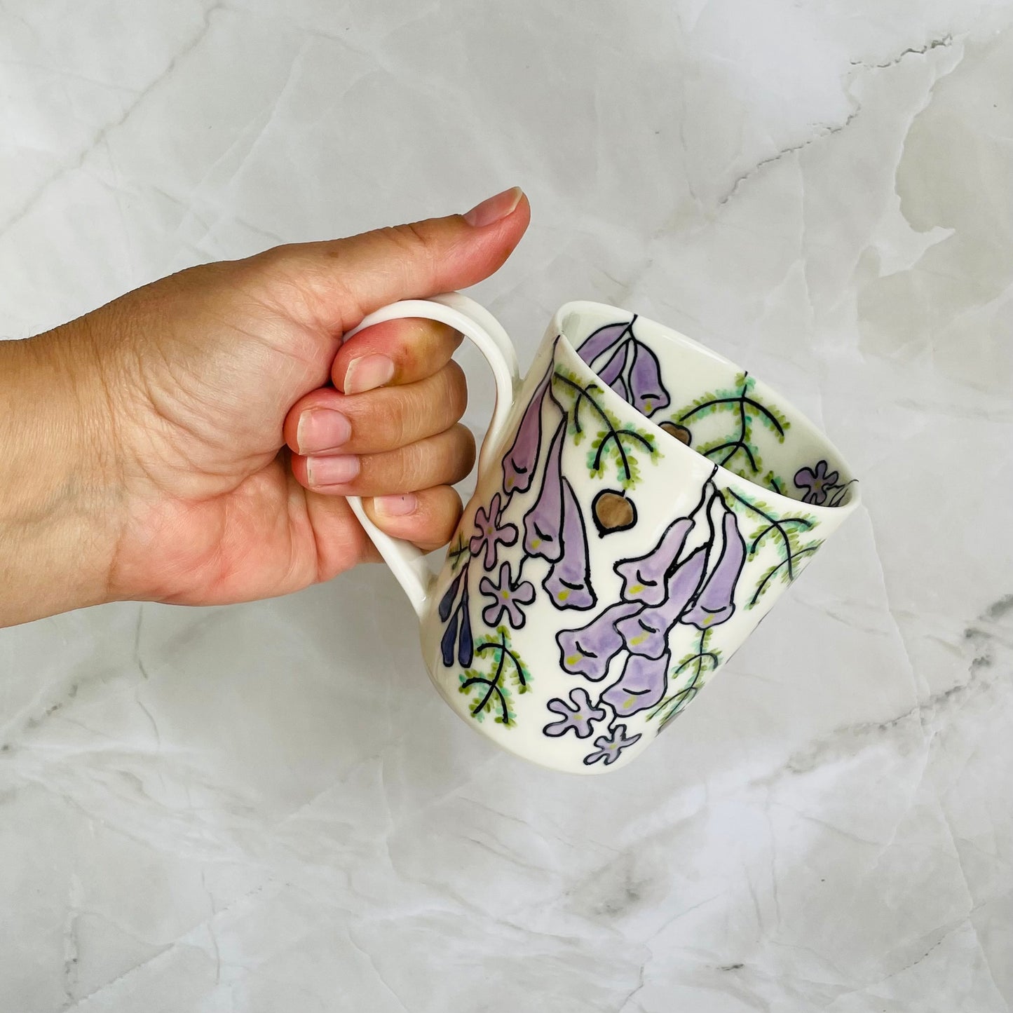 #12: Cup  - Jacaranda design