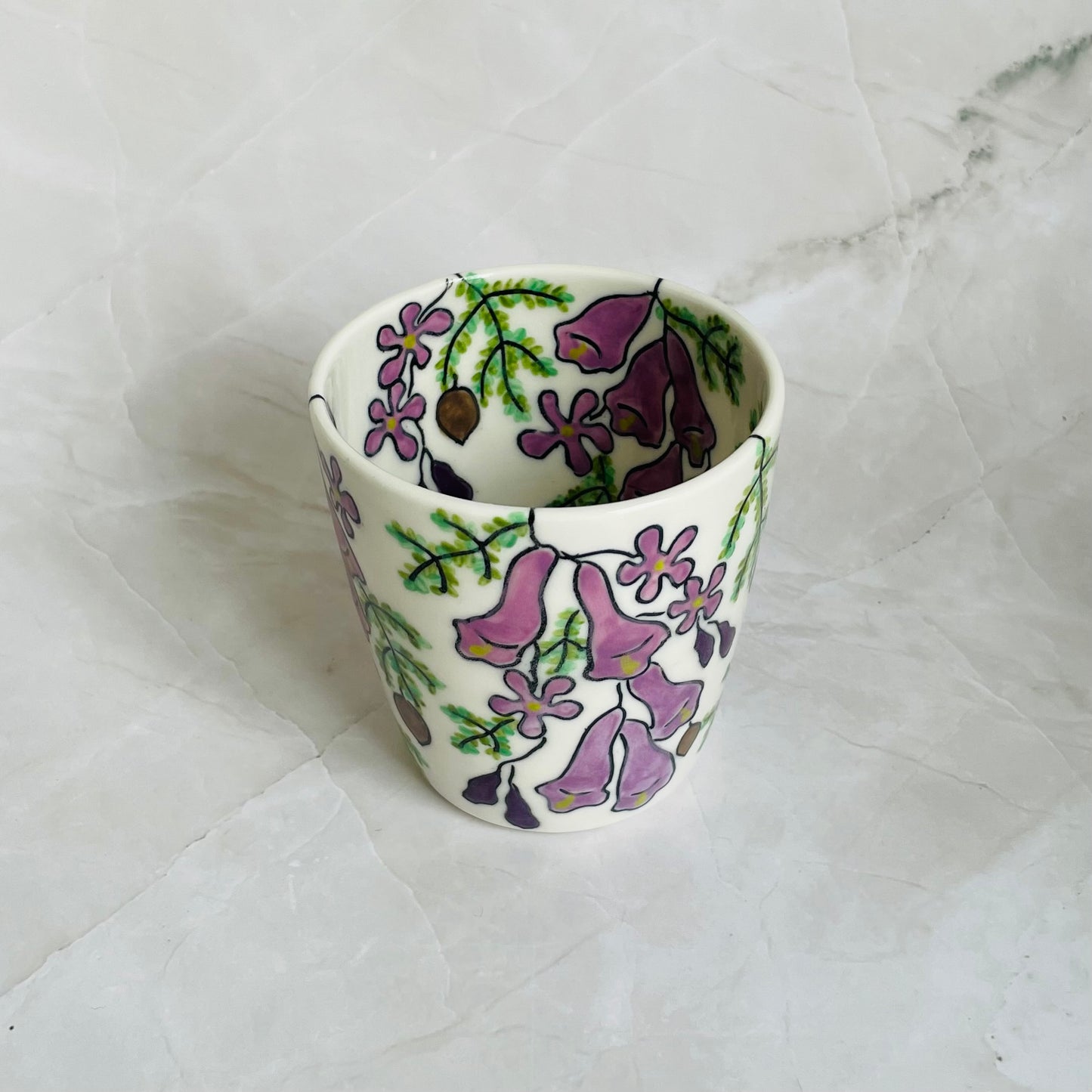 #23: Tumbler  - Jacaranda design