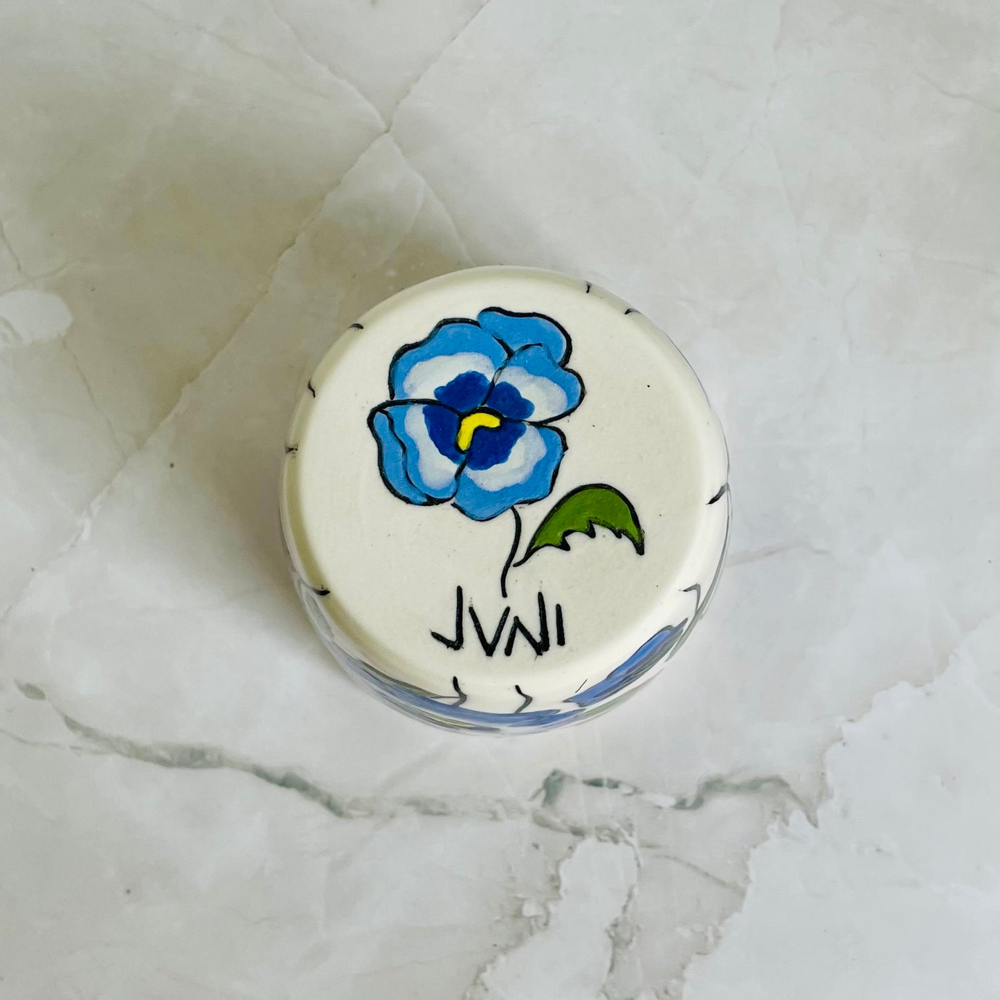 #19: Tumbler  - Pansy design