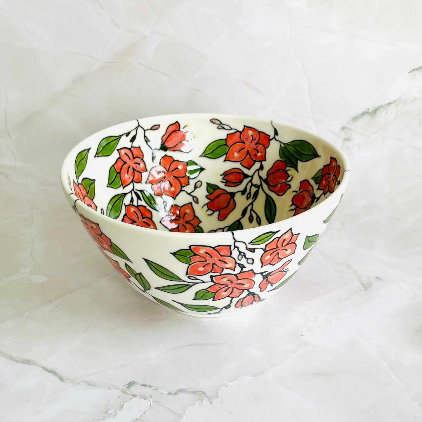 #35: Noodle bowl  - Bougainvillea design