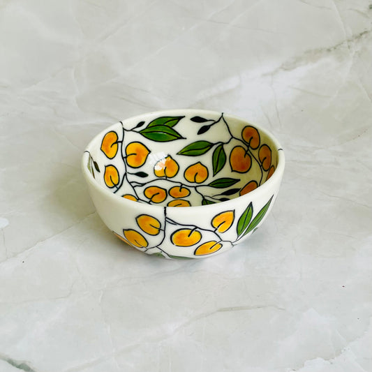 #44: Dipping bowl  - Peach design