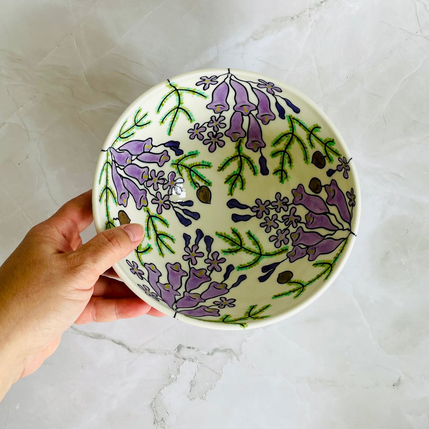 #36: Noodle bowl  - Jacaranda design