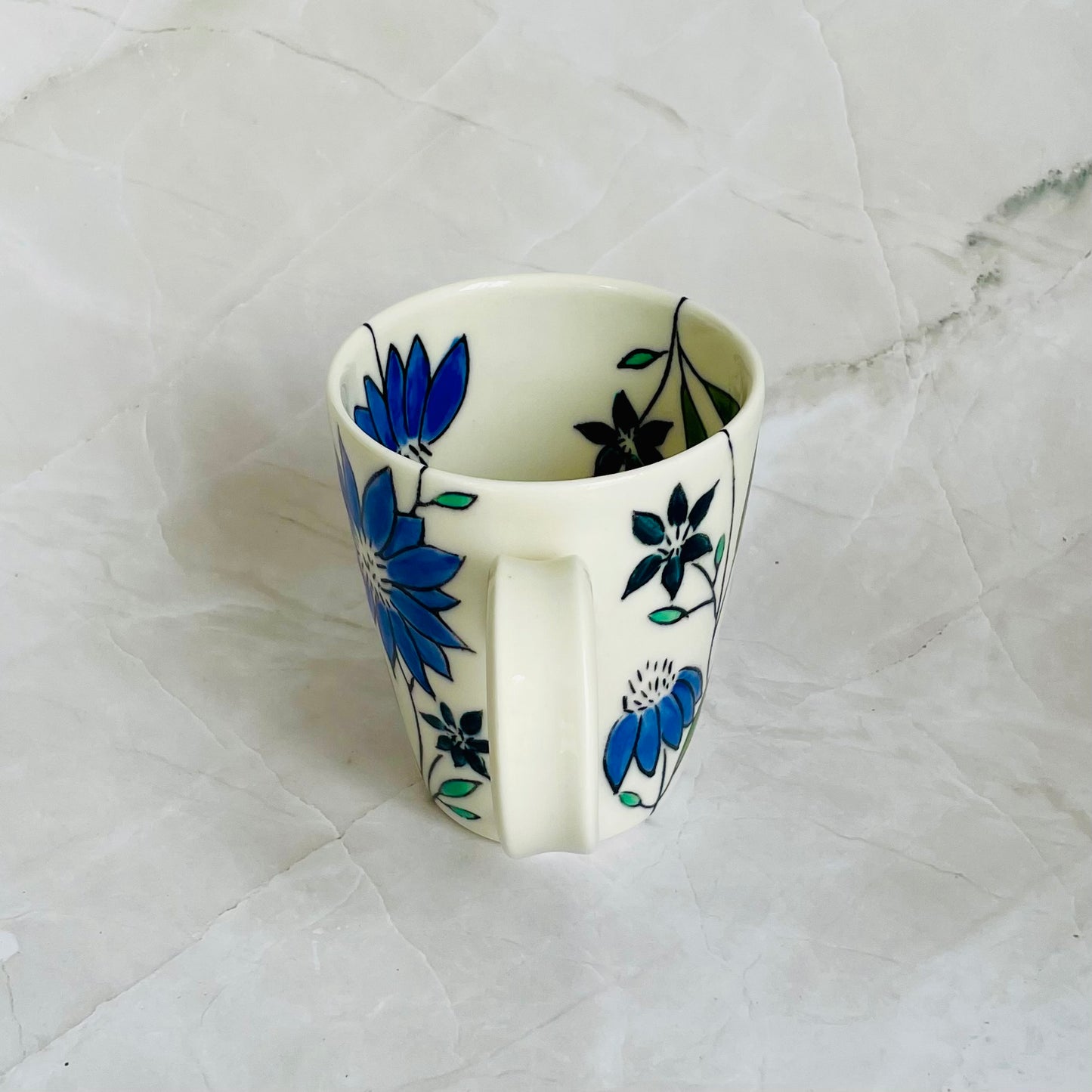 #14: Cup  - Blue coneflower design