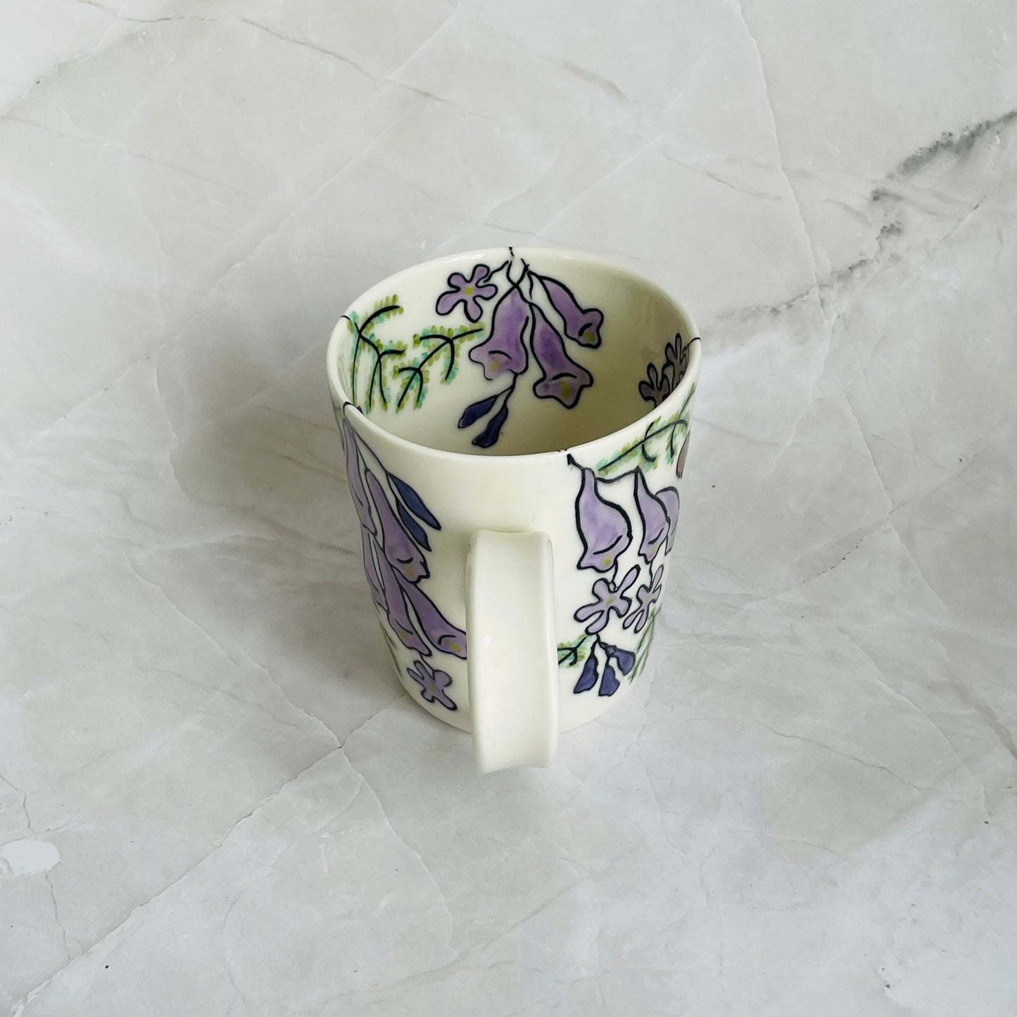 #12: Cup  - Jacaranda design
