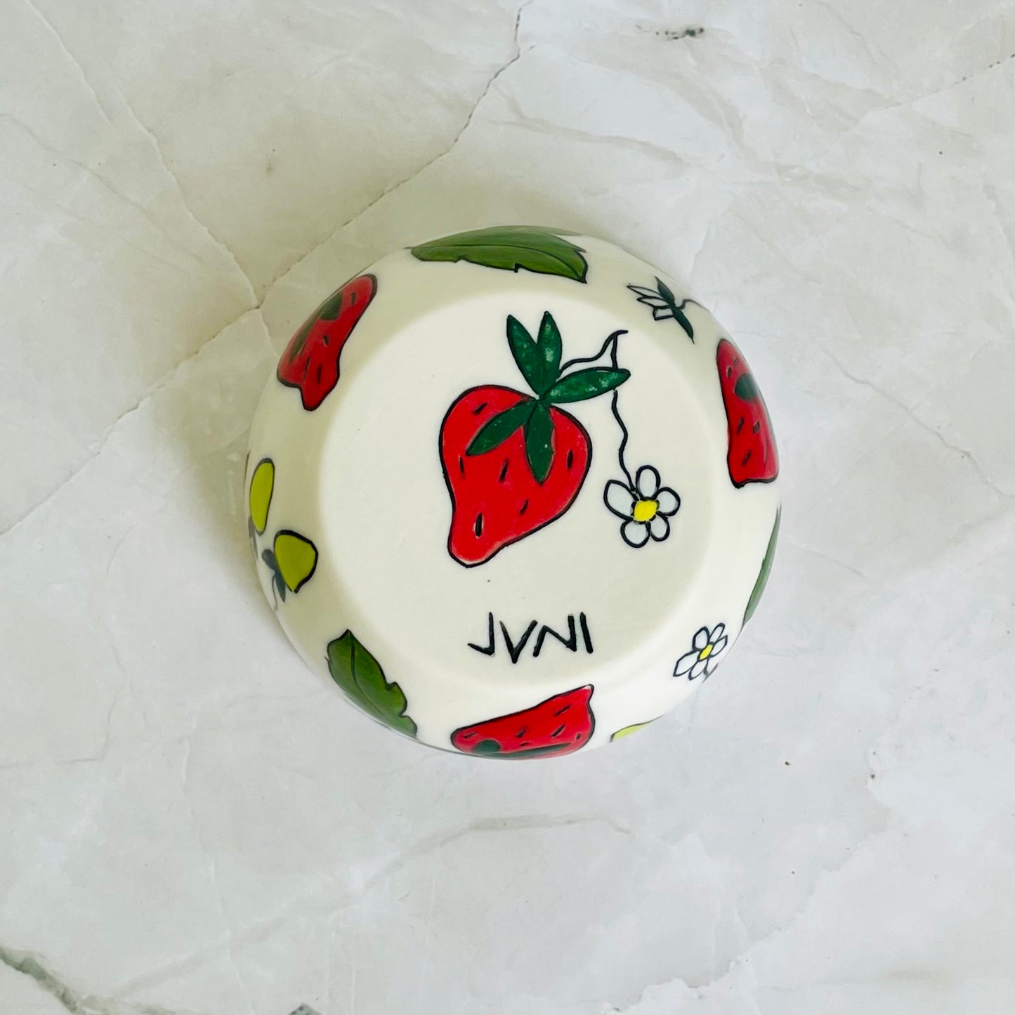 #39: Dipping bowl  - Strawberry design